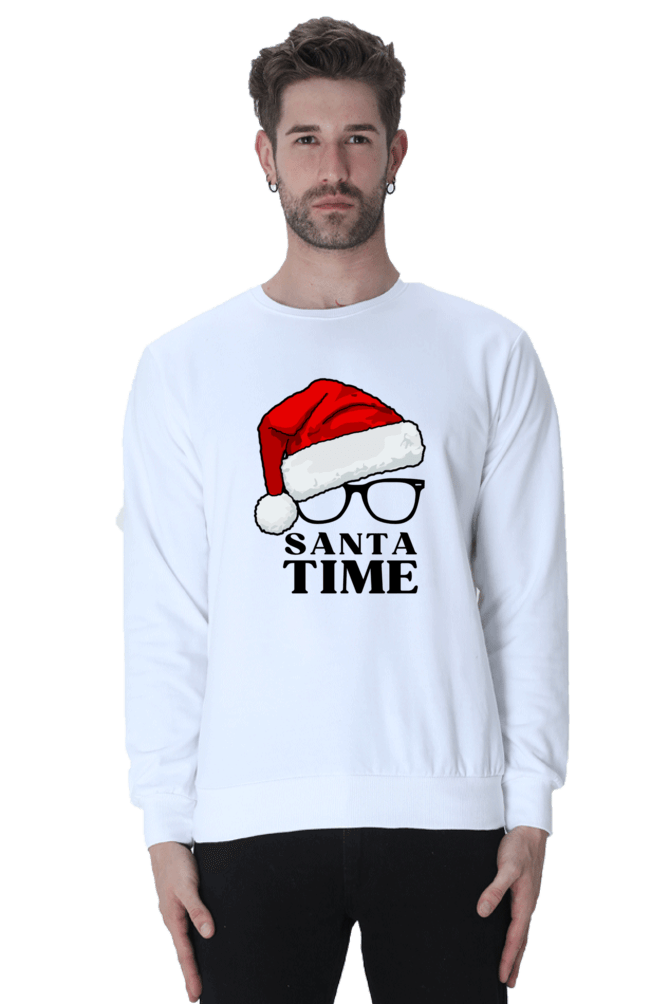 Santa Time Unisex Sweatshirt Front Design - StyFits