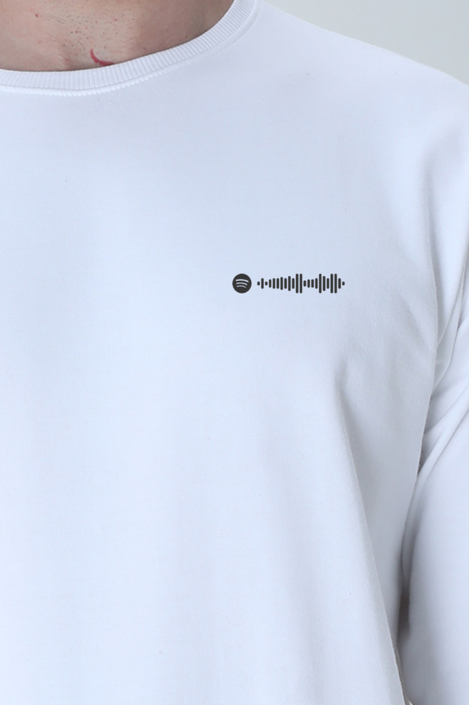 Personalised Spotify Code on Unisex Sweatshirt