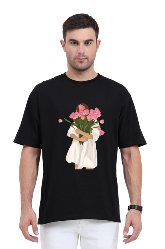 Floral Embrace Unisex Oversized Standard T-Shirt