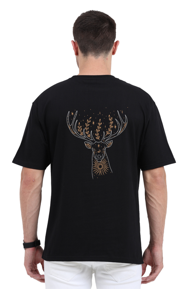 Mystic Antlers Glow-in-the-Dark Unisex Oversized Standard T-Shirt