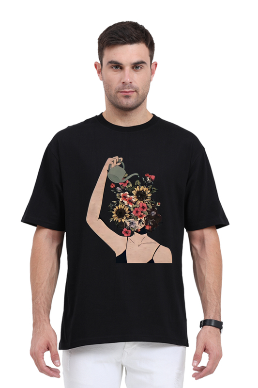 Floral Thoughts Unisex Oversized Standard T-Shirt