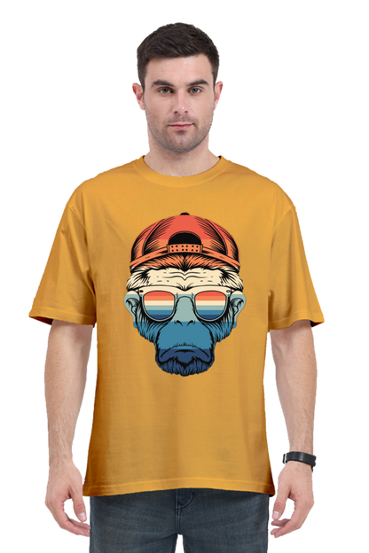 Monkey with Glasses Unisex Oversized Classic T-Shirt