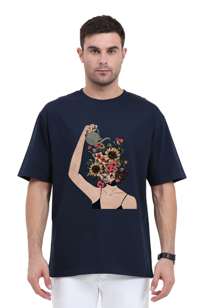 Floral Thoughts Unisex Oversized Standard T-Shirt