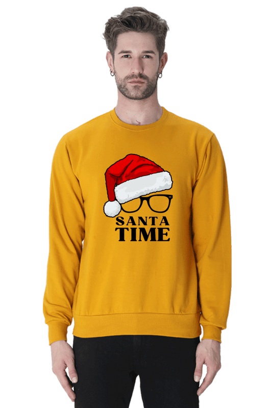 Santa Time Unisex Sweatshirt Front Design - StyFits