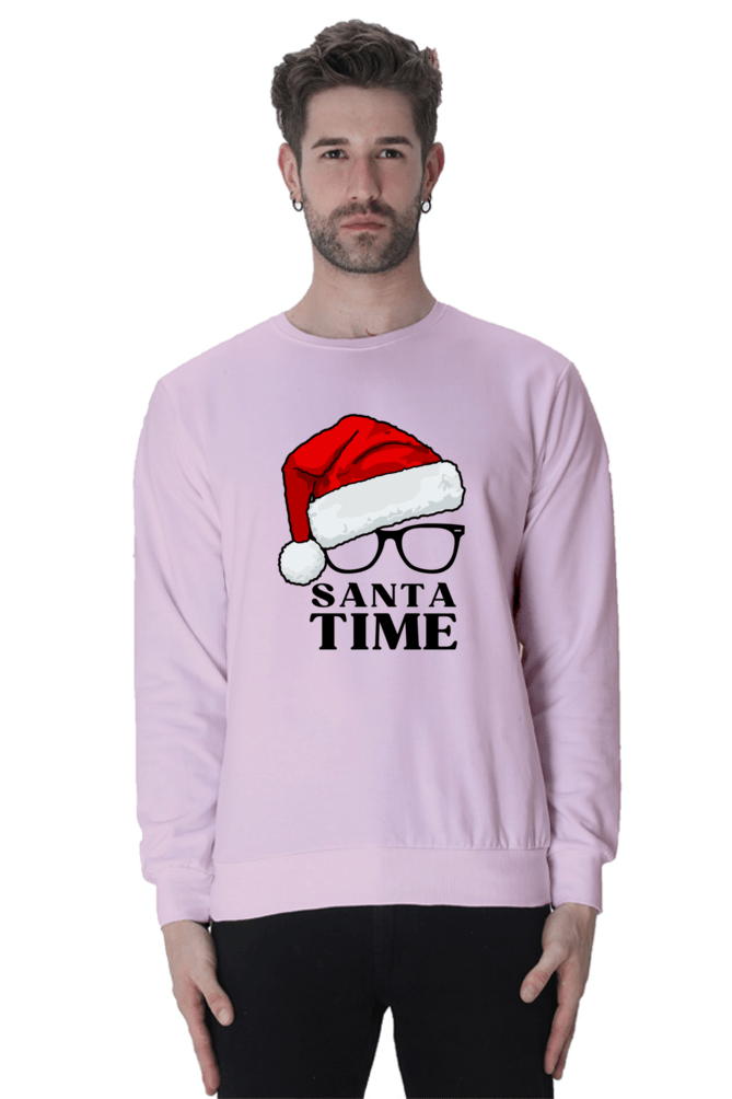 Santa Time Unisex Sweatshirt Front Design - StyFits