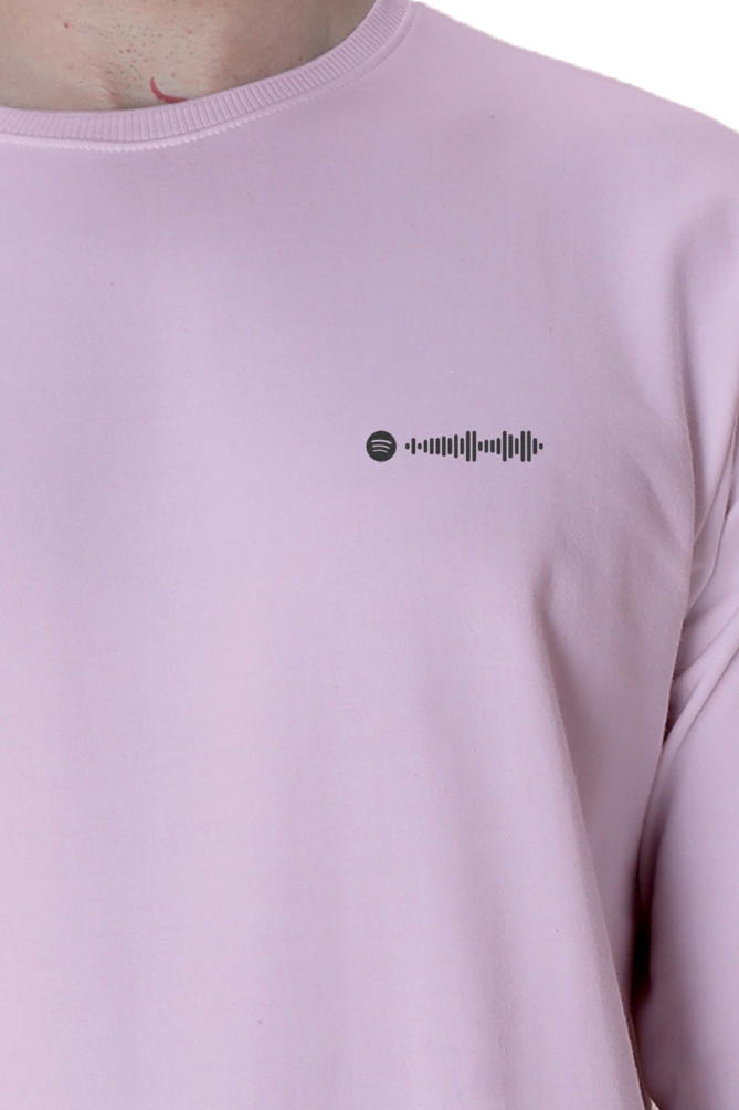 Personalised Spotify Code on Unisex Sweatshirt