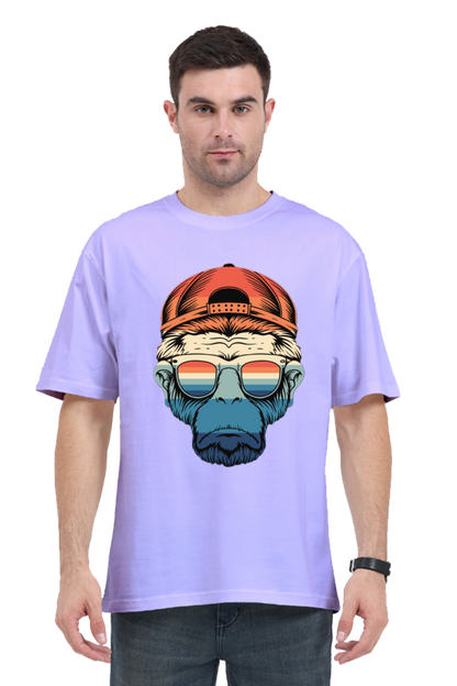 Monkey with Glasses Unisex Oversized Classic T-Shirt