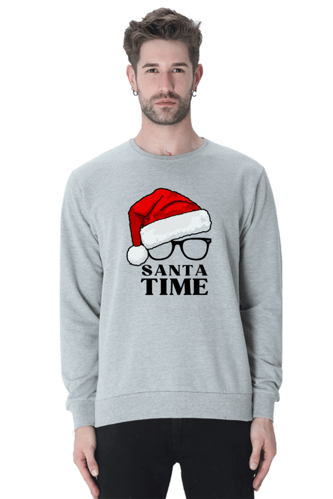 Santa Time Unisex Sweatshirt Front Design - StyFits