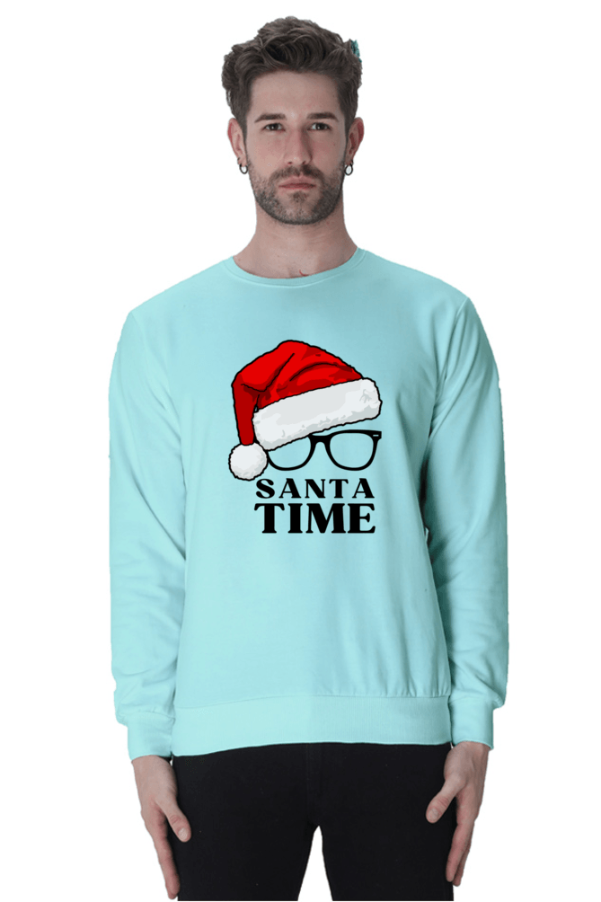 Santa Time Unisex Sweatshirt Front Design - StyFits