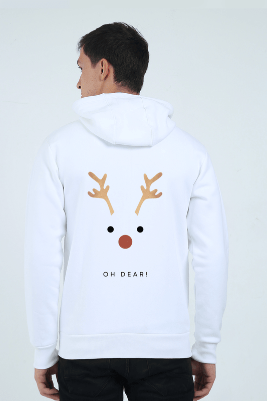 Oh Dear Unisex Heavyweight Zip Hoodie Back Design - StyFits